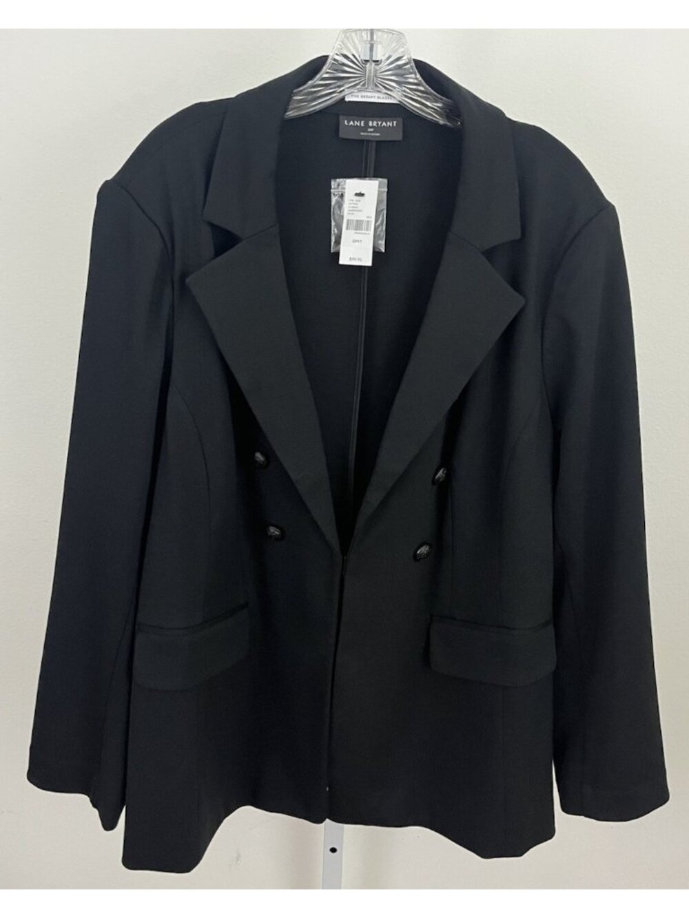 Lane Bryant Women's 22P 22 Petite Blazer Faux Double Breasted Career Academia